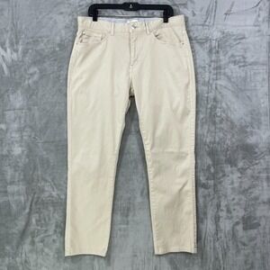 Peter Millar Pants Mens 35x30 Chino Flat Front Stretch Ultimate Sateen Beige